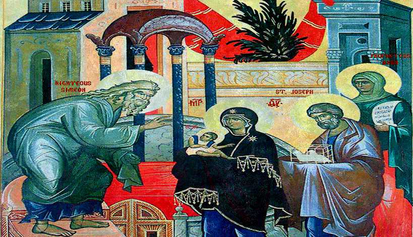 Ορθόδοξος συναξαριστής Παρασκευή 2 Φεβρουαρίου 2018, η Υπαπαντή του Κυρίου και Θεού και Σωτήρος ημών Ιησού Χριστού