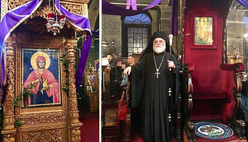 Το παράπονο και το κατηγορώ του ηγούμενου της Ιεράς Μονής Αγίας Αναστασίας Φαρμακολύτριας για την στα Βασιλικά Θεσσαλονίκης για την κλοπή των Ιερών Λειψάνων της Αγίας που έως και σήμερα παραμένουν μακρυά από σπίτι τους. 