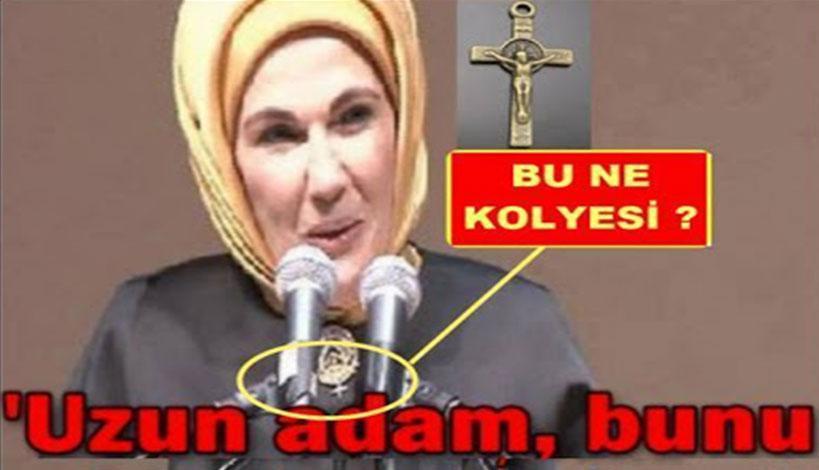 Είναι κρυπτοχριστιανή η Εμινέ Ερντογάν; - Τι φορά στον λαιμό της;