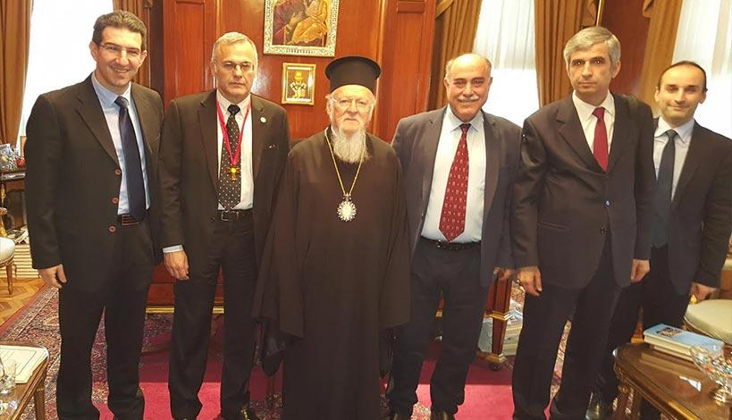 Τον Οικουμενικό Πατριάρχη Βαρθολομαίο επισκέφθηκε η Π.Ε.Θ