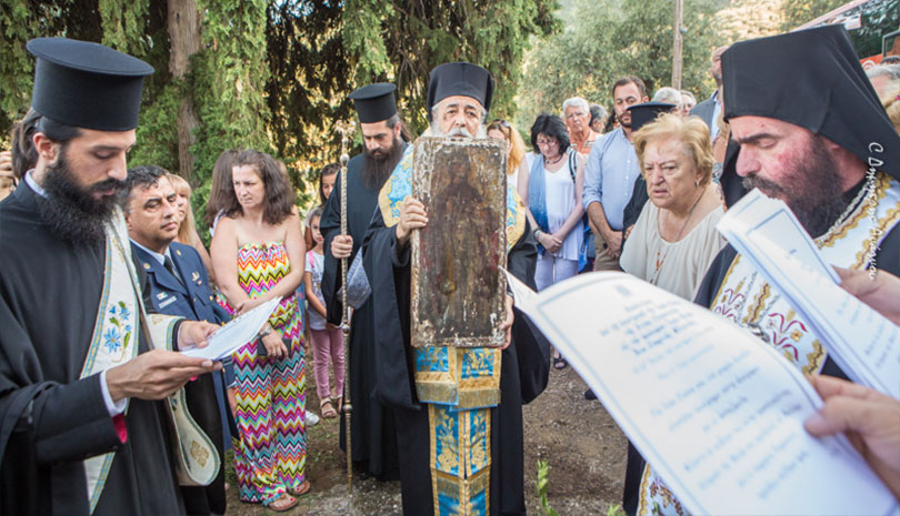 Στον Θρόνο της μετά από 40 χρόνια η Αγία Παρασκευή - Υποδοχή της κλαπείσης Εικόνος στην Ιερά Μονή Σπαρτιάς