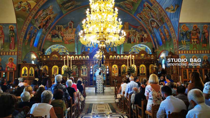 Αρχιερατική Θεία Λειτουργία στο Κιβέρι για την Κοίμηση της Υπεραγίας Θεοτόκου