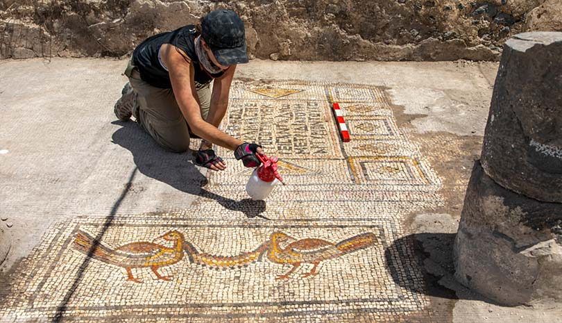Ισραήλ: Αρχαίο ψηφιδωτό απεικονίζει το θαύμα του πολλαπλασιασμού των ιχθύων και των άρτων του Ιησού