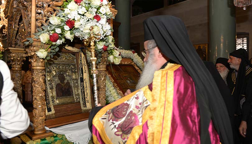 Υποδοχή θαυματουργού εικόνας Παναγίας Σουμελά στην πόλη των Γιαννιτσών