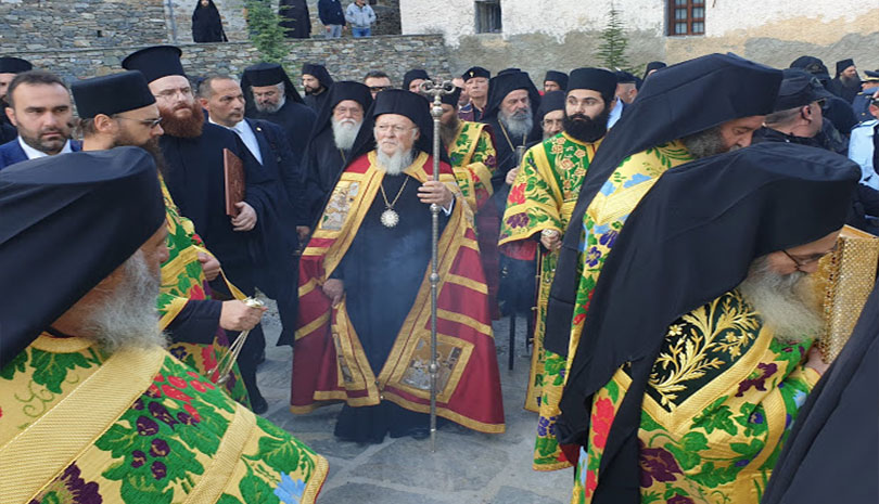 Άγιον Όρος | Ο Οικουμενικός Πατριάρχης Βαρθολομαίος στις Καρυές (ΦΩΤΟ & ΒΙΝΤΕΟ)