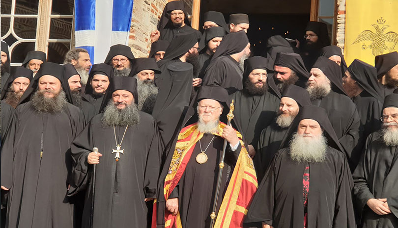 Άγιον Όρος | Στην Ιερά Μονή Παντοκράτορος ο Οικ. Πατριάρχης Βαρθολομαίος