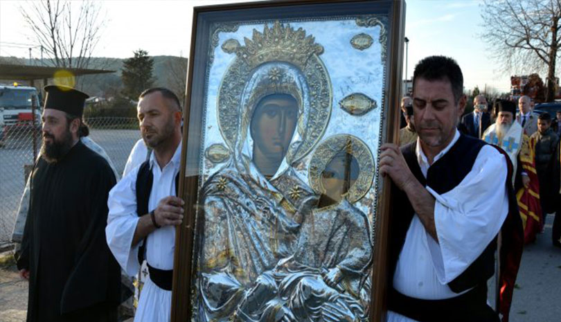 Εκκλησία | Υποδοχή Ιεράς Εικόνος Παναγίας της Εσφαγμένης