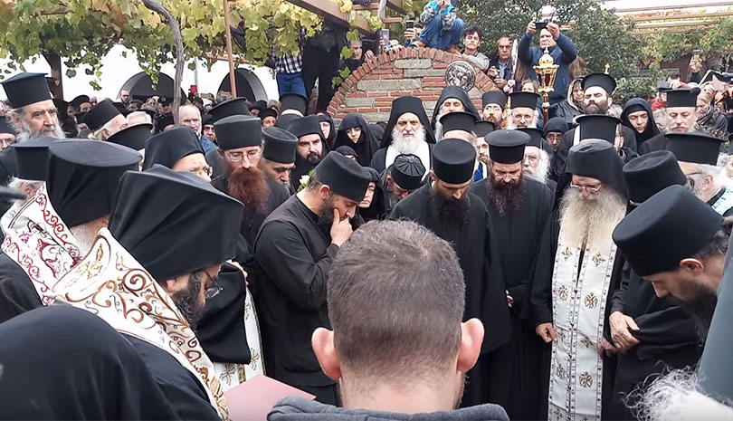 Βίντεο | Η εξόδιος ακολουθία του Γέροντος Γρηγορίου