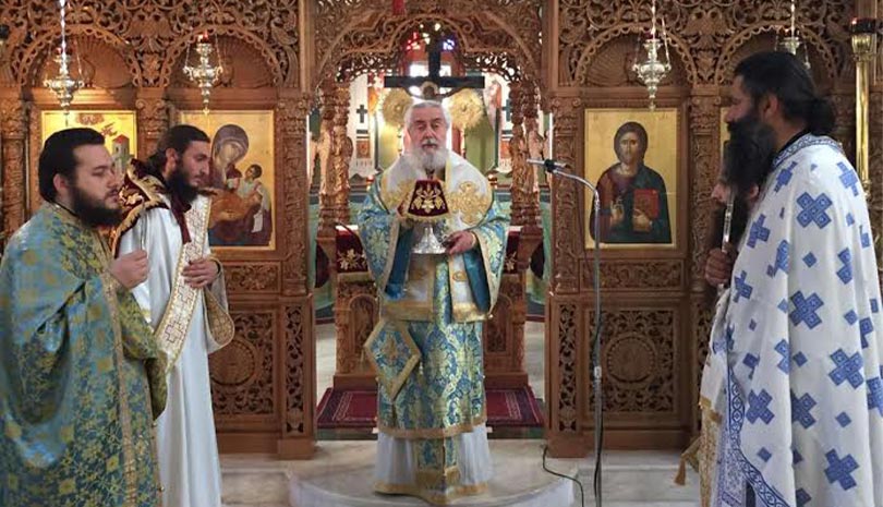 Ο Μητροπολίτης Θεόκτιστος στην Ιερά Μονή Παναγίας Κουτσουριώτισσας