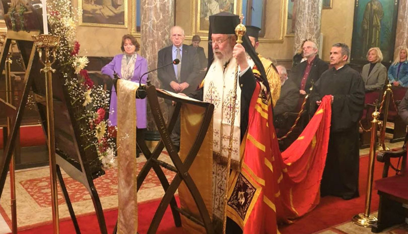 Ο Αρχιεπίσκοπος Κύπρου Χρυσόστομος χοροστάτησε στην Α’ Στάση Χαιρετισμών στο Φανάρι