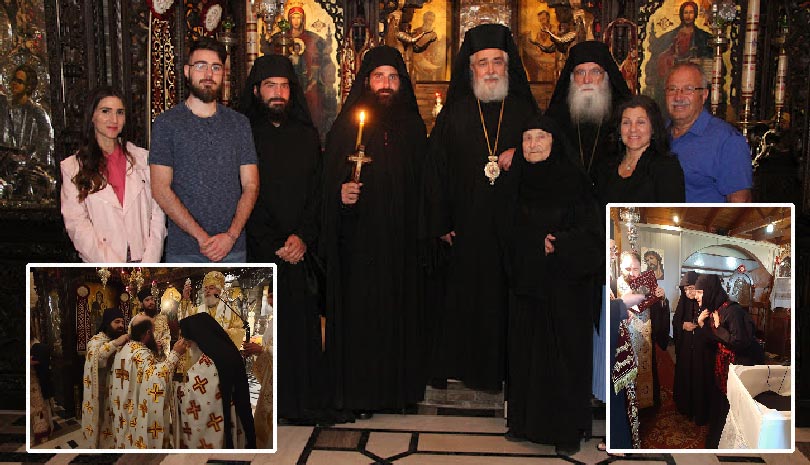 Ι.Μ. Φωκίδος: Χειροθεσία μοναχών, Αρχιμανδρίτη και κουρά μοναχής από τον Φωκίδος Θεόκτιστο