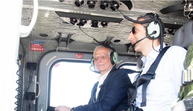 Κύπρος: Πάνω από την κυπριακή ΑΟΖ Μπορέλ, ΥΠΑΜ και Αρχηγός Ε.Φ. (εικόνες & βίντεο)