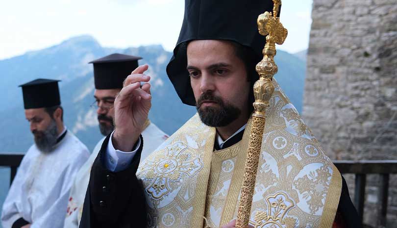 Ο Επίσκοπος Μελιτηνής Μάξιμος στην Ι. Μονή Παναγίας Πελεκητής