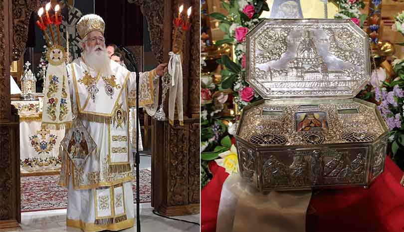 Υποδοχή Ιερών Λειψάνων Αγίου Λουκά του Ιατρού & Εορτή Μεταμορφώσεως του Κυρίου στο Βόλο