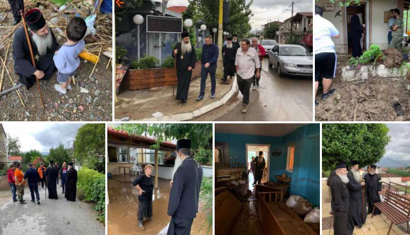 Ιανός | Κοντά στους πληγέντες ο Μητροπολίτης Φθιώτιδος Συμεών