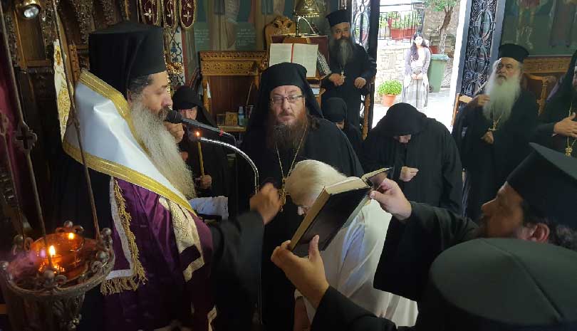 Μεγαλοσχημία Μοναχής στην Ι. Μ. Αγίου Γεωργίου Μαλεσίνης