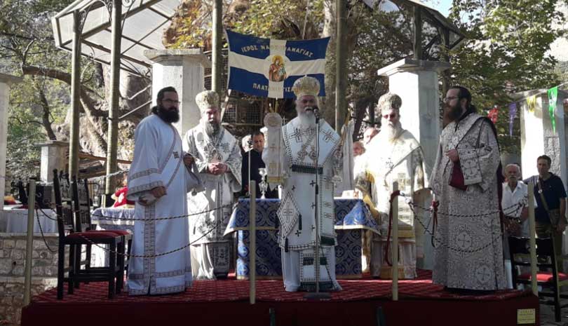 Πανηγυρική Αρχιερατική Θεία Λειτουργία στην Παναγία Πλατανιώτισσα
