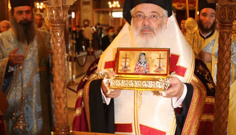 Υποδοχή αποτμήματος των ιερών λειψάνων του Αγίου Νεκταρίου