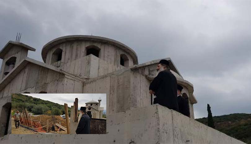 Με αμείωτο ρυθμό προχωρά η ανέγερση του Ναού του Αγίου Παϊσίου