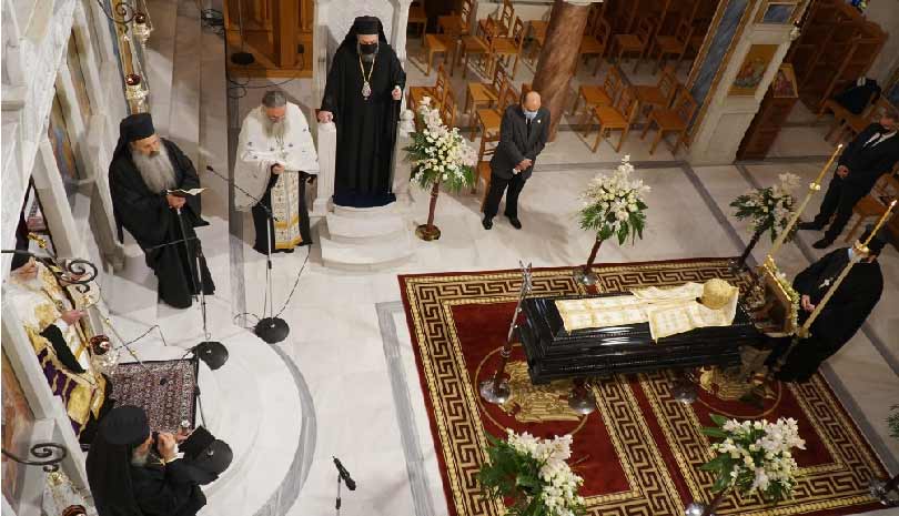 Μητροπολίτης πρ. Τρίκκης και Σταγών Αλέξιος - Η Εξόδιος ακολουθία