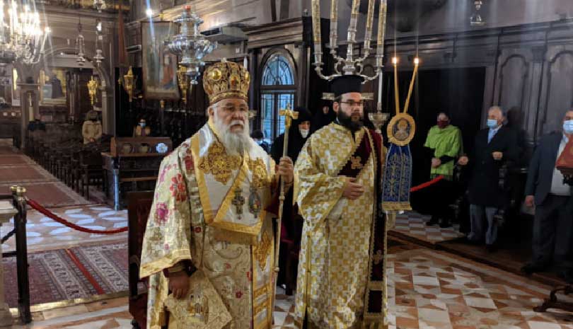 Στον Ιερό Ναό του Αγίου Σπυρίδωνος στην Κέρκυρα λειτούργησε το πρωί της Κυριακής 24 Ιανουαρίου 2021, ο Σεβασμιώτατος Μητροπολίτης Κερκύρας Νεκτάριος.