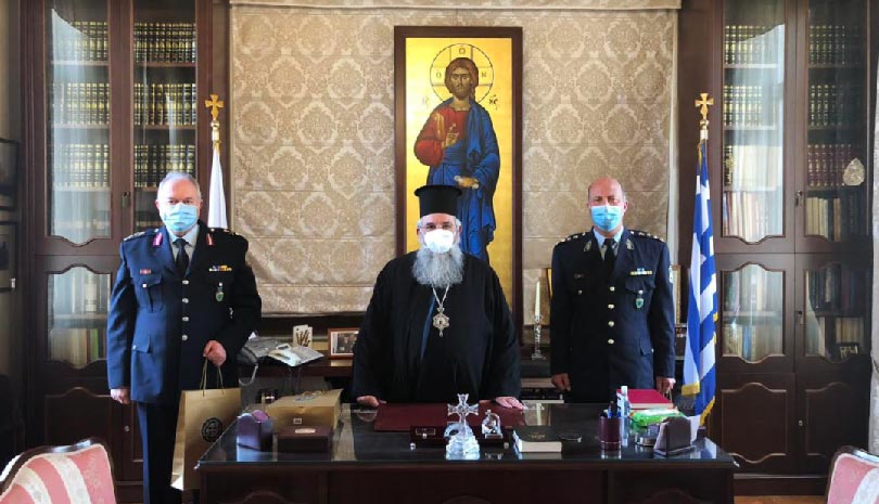 Στον Μητροπολίτη Ευγένιο ο νέος αστυνομικός διευθυντής Ρεθύμνου