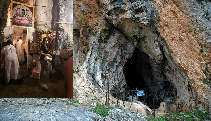 Στο σπήλαιο της Αγίας Φωτεινής με το θαυματουργό αγίασμα (ΦΩΤΟ & ΒΙΝΤΕΟ)