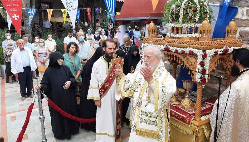 Η Απόδοση της Εορτής της Κοιμήσεως της Θεοτόκου στην Ιερά Μητρόπολη Καρυστίας
