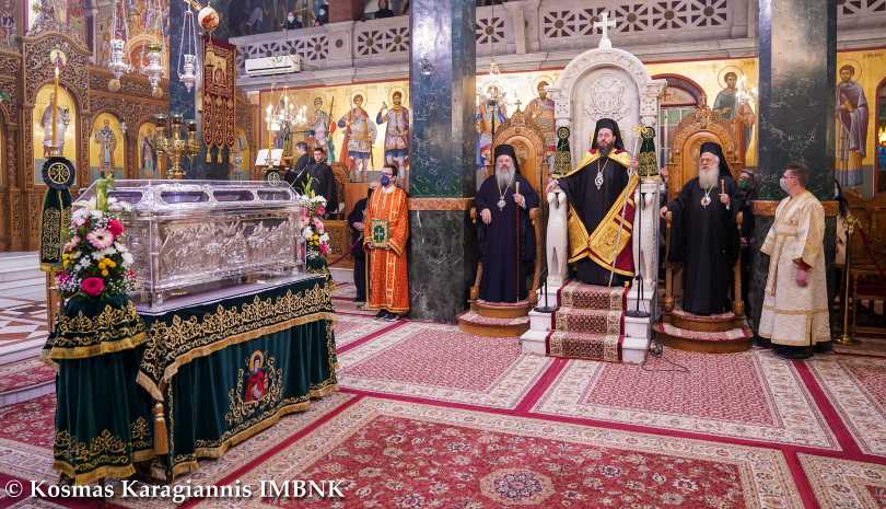 Πολυαρχιερατικός Εσπερινός για τον Πολιούχο της πόλης, Άγιο Αντώνιο τον Νέο στη Βέροια