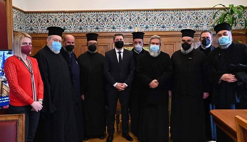 Αντιπροσωπεία κληρικών συναντήθηκε με τον Νίκο Ανδρουλάκη