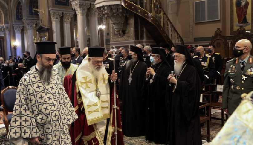 Δοξολογία για την 25η Μαρτίου στον Μητροπολιτικό Ναό Αθηνών