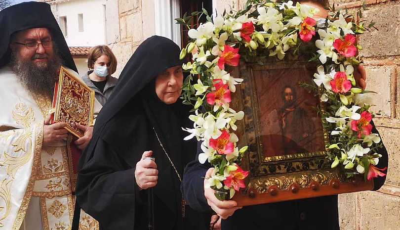 Εύρεση θαυματουργής εικόνας Φανερωμένου Χριστού στην Αγία Μονή Ναυπλίου