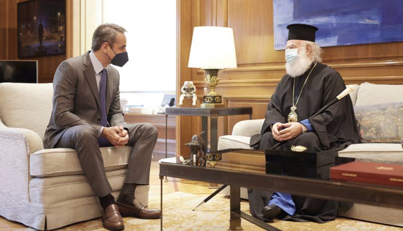 Συνάντηση είχαν Πρωθυπουργός και Πατριάρχης Αλεξανδρείας