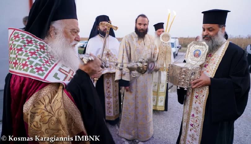 Η Τιμία Κάρα της Αγίας Μεγαλομάρτυρος Βαρβάρας στα Κύμινα (ΦΩΤΟ)