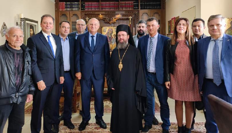Ο Μητροπολίτης Αιτωλίας και Ακαρνανίας κ. Δαμασκηνός στα Γραφεία της Μητροπόλεως του
