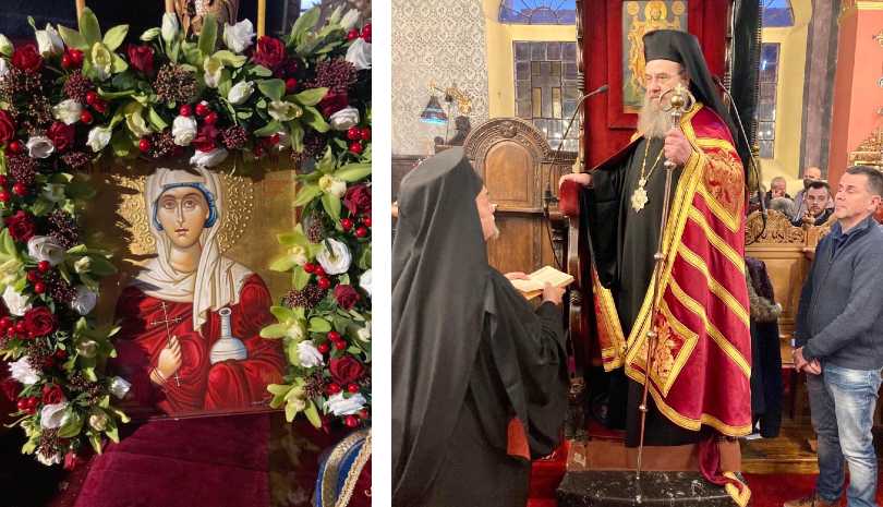 Μονή Αγίας Αναστασίας της Φαρμακολυτρίας: Μέγας Αρχιερατικός Πανηγυρικός Εσπερινός