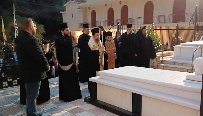 Ο Μητροπολίτης Αιτωλίας στην Ιερά Μονή Αγίας Ελεούσης Κλεισούρας