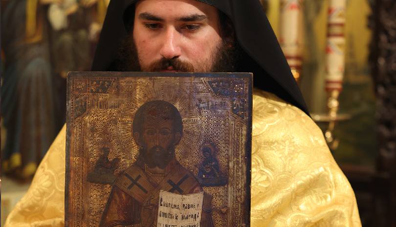 Ο πανηγυρικός εσπερινός του Αγίου Νικολάου στο Τρίκορφο Φωκίδος