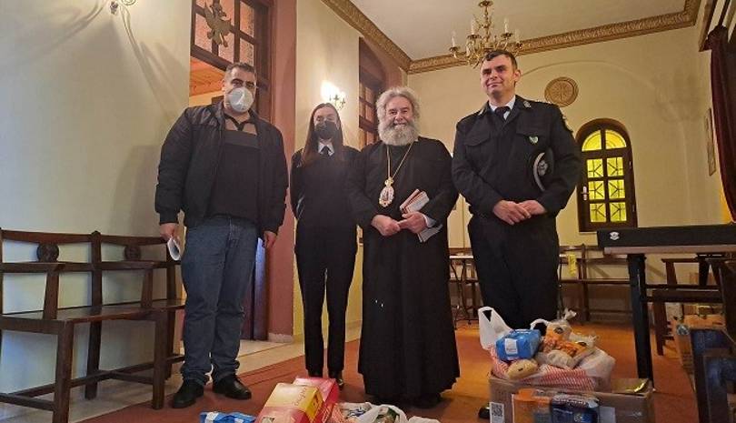 Προσφορά τροφίμων από την Αστυνομική Δ/νση Λακωνίας