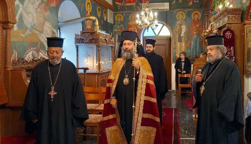 Ο Μητροπολίτης Ρεθύμνης στην ενορία Μεταμορφώσεως του Σωτήρος Σκουλουφίων