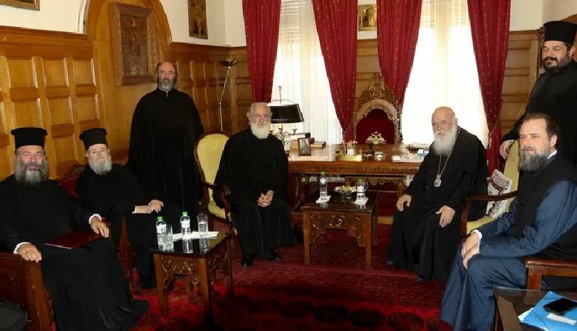 Συνάντηση Αρχιεπισκόπου με αντιπροσωπεία της Εκκλησίας της Κρήτης