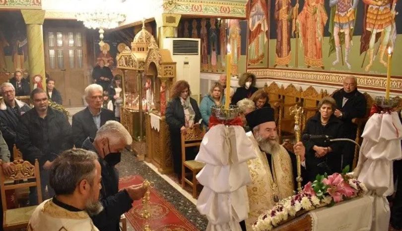 Ο Μητροπολίτης Μάνης στο Φλομοχώρι για τους Α΄ Χαιρετισμούς