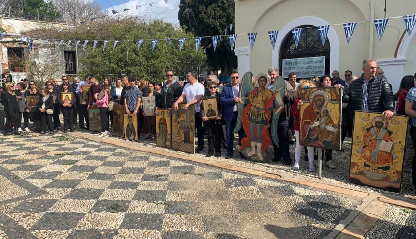 Επέτειος σφαγής 1822 στην Ιερά Μονή Αγίου Μηνά Νεοχωρίου Χίου
