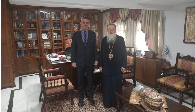 Στον Μητροπολίτη Κορίνθου ο Υφυπουργός Έρευνας και Τεχνολογίας
