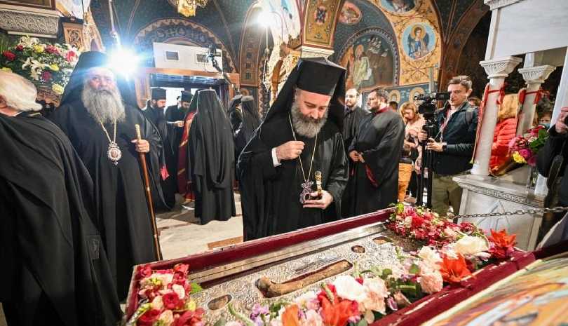 Ο Αρχιεπίσκοπος Αυστραλίας στον Πολυαρχιερατικό Εσπερινό για τον Πολιούχο της Λάρισας, Άγιο Αχίλλιο