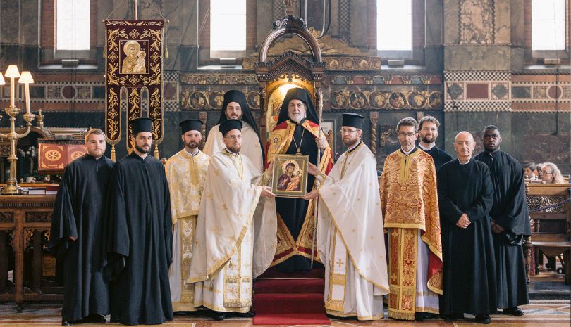 Χοροστασία του Αρχιεπισκόπου Θυατείρων στον Καθεδρικό Ι. Ναό της του Θεού Σοφίας Λονδίνου