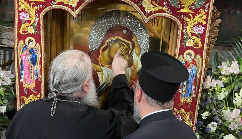 Στην Δακρυρροούσα Παναγία Παρηγορήτρια ο Μητροπολίτης Λεμεσού Αθανάσιος