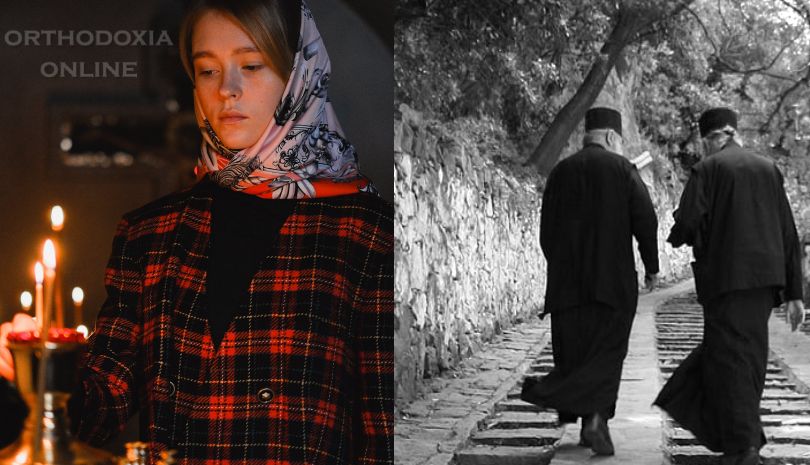 Η όμορφη κοπέλα και οι δύο καλόγεροι