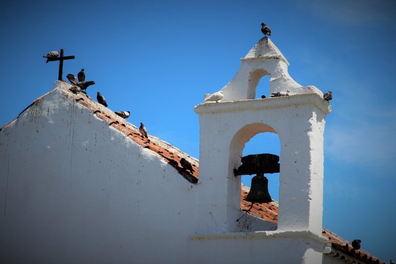 bell tower, church, canary islands