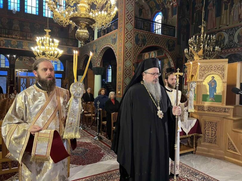 Μητρόπολη Λαρίσης: Στον Ιερό Ναό του Αγίου Αθανασίου Λαρίσης χοροστάτησε στον Όρθρο και τέλεσε την Θεία Λειτουργία ο Σεβασμιώτατος Μητροπολίτης Λαρίσης και Τυρνάβου κ. Ιερώνυμος σήμερα Κυριακή των Αγίων Προπατόρων.